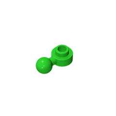 Gobricks GDS-1500 Hinged Plate 1x1 with Ball Head | Compatible Building Brick