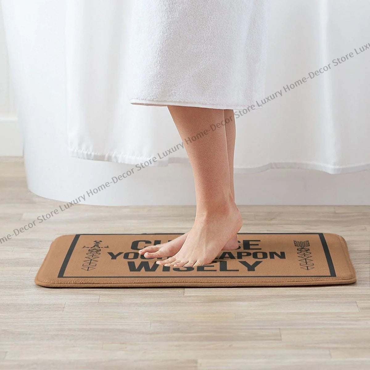 Tapis de chambre mdn, choisissez judicieusement votre arme, paillasson en flanelle, pour balcon, décoration de la maison