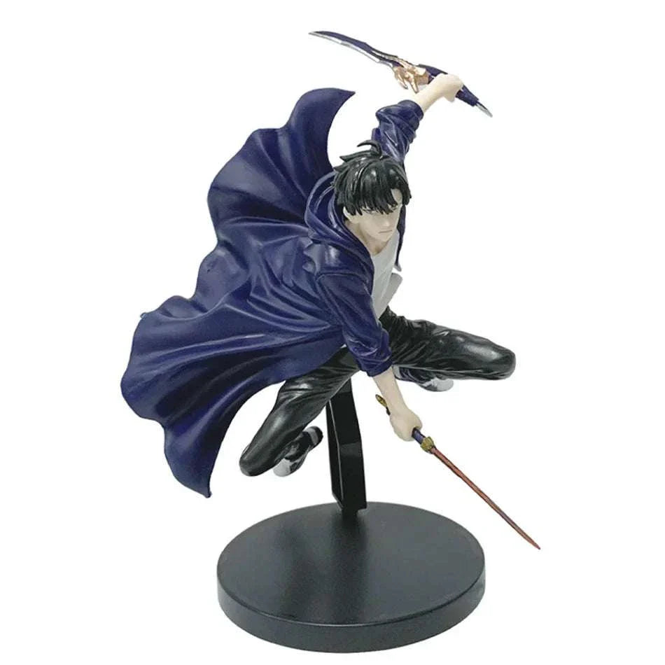 Sung Jinwoo Anime Figurines, Solo Leveling Shadow King Figures Two Variations 21 CM