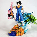 Super Saiyan Vegito Vs Majin Buu Anime Figure, Dragon Ball Z Action Figurines PVC Statue 31 CM