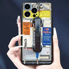 Vintage Telephone Booth Pattern Phone Case,  Fashion Phone Accessories Compatible with  IPhone 16 Pro Max 15 Pro 14Plus 13 12 11