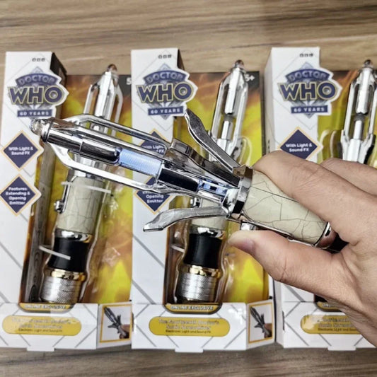 Doctor Who Sonic Screwdriver Toy 10th 12th 14th Generations Movie With Light Merchandise Cosplay Stretchable Birthday Toys Gifts