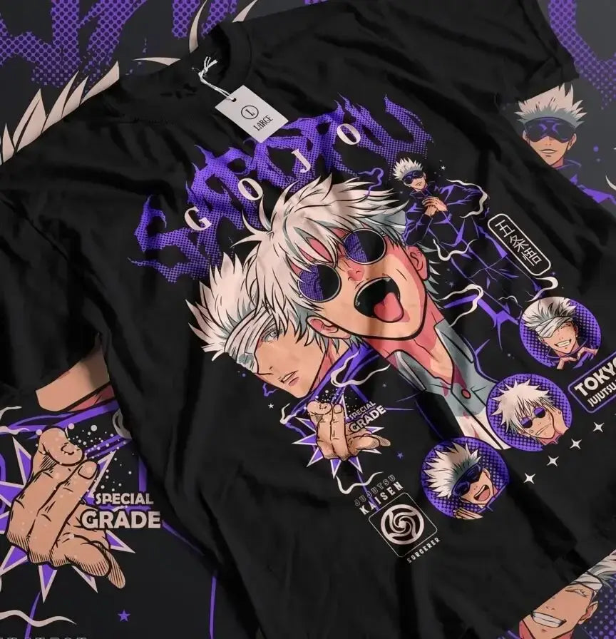 Gojo Satoru T-Shirt: JJK Horror Mahito Oversized Graphic Tee