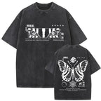 Akaza Koyuki T-shirt: Washed Oversized Anime Graphic Tee