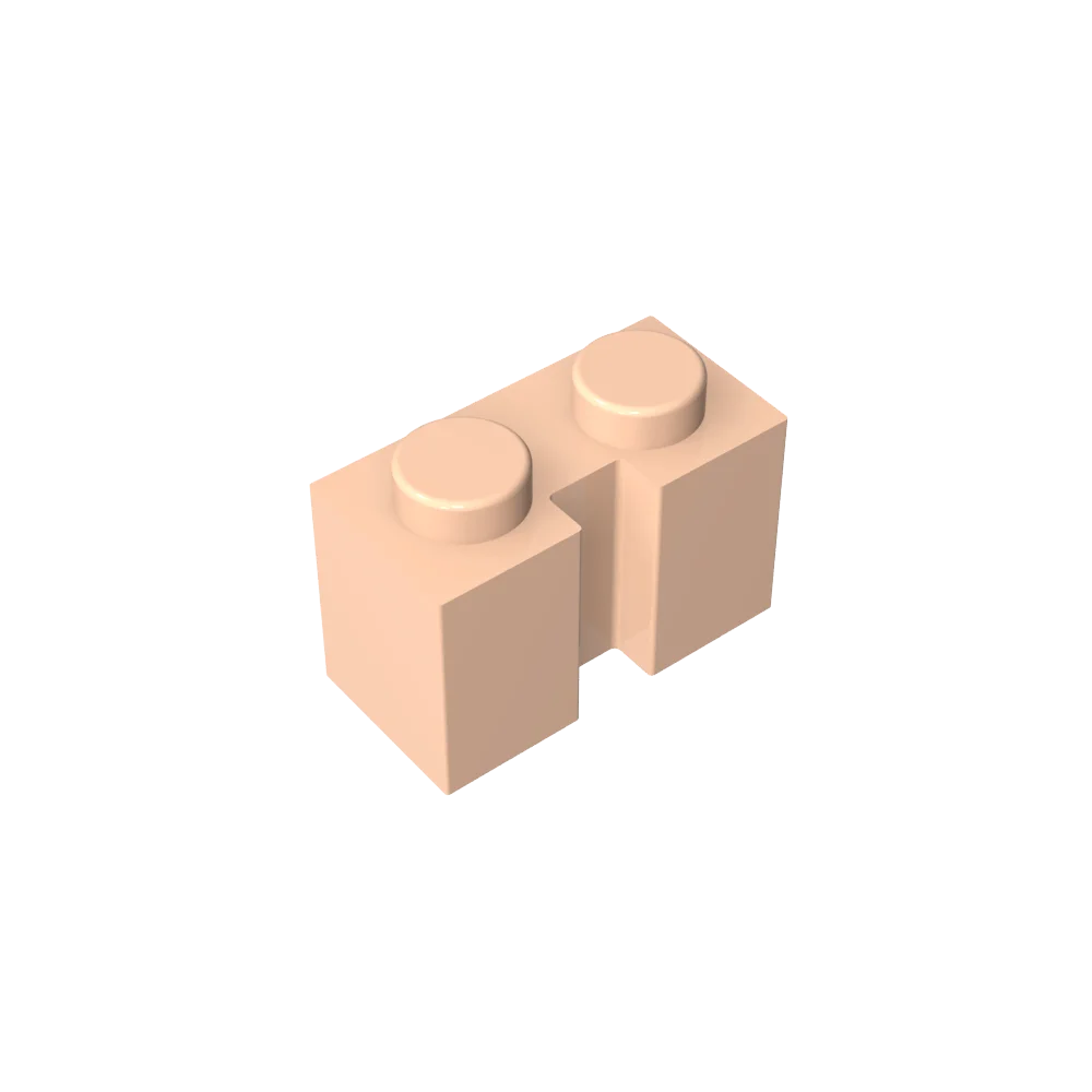 Gobricks GDS-798 Brick 1x2 with Groove | Compatible Building Block for DIY Sets