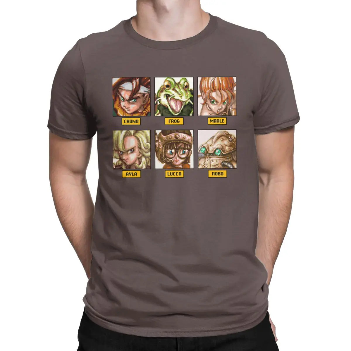 Chrono Team final fantasy video game T-Shirt for Men O Neck 100% Cotton