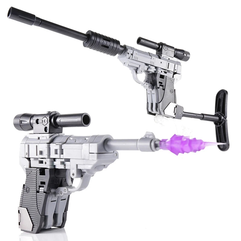 Transformación Megatron H9 modelo de pistola G1 Mini guerrero de bolsillo figura de acción Robot modelo juguetes deformes regalo para niños