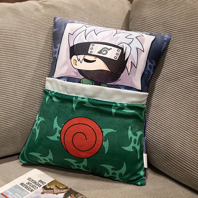 Naruto Anime Plush Pillow: Kakashi & Naruto