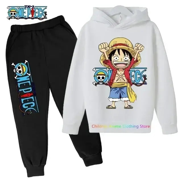 One Piece Hoodies Kids Fashion 2025 Luffy Pullover