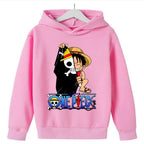 One Piece Hoodies Kids 2025 Luffy Pullover Cosplay