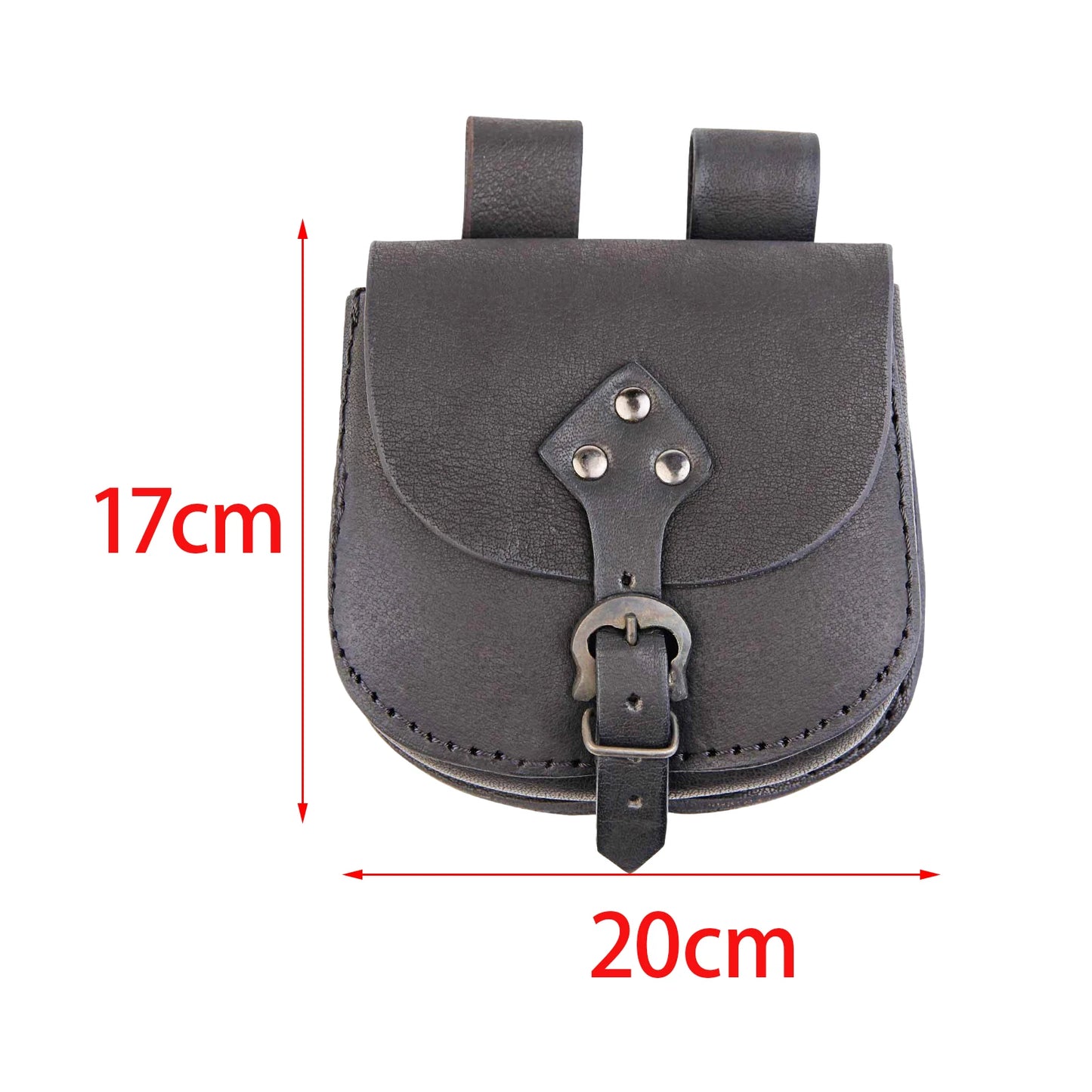 Medieval Waist Bag Purse Steampunk Fanny Pack PU Leather Belt Pouch Waist Pack for Stage Show Men Party Role Playing Women