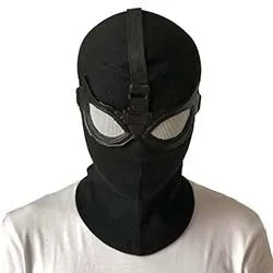 Superhero Peter Parker Spider Mask Cosplay Stealth Suit Black Helmet Halloween Masquerade Party Costume Props 