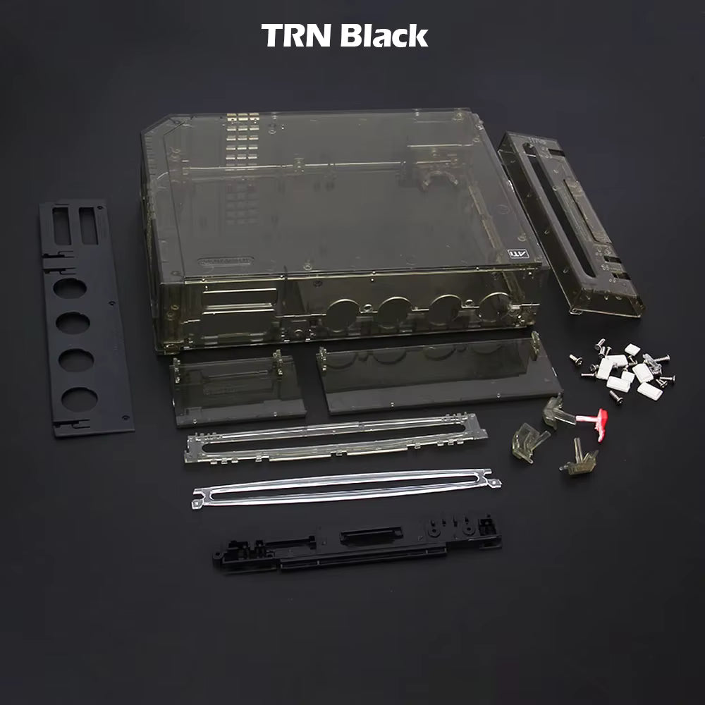 Nintendo Wii Replacement Shell Housing Smoke Black Clear Transparent