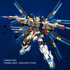 Compatible with LEGO mecha series Chinese style building block assembly model hand-made desktop ornaments birthday gift - Hurricane Freemech / CHINA