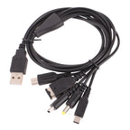 5-in-1 USB Game Charger Cable for 3DS, PSP, Wii U | Fast Charging Cord
