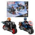 LEGO 76260 Super Heroes Marvel Black Widow and Captain America Touring Toy Blocks - LEGO76260
