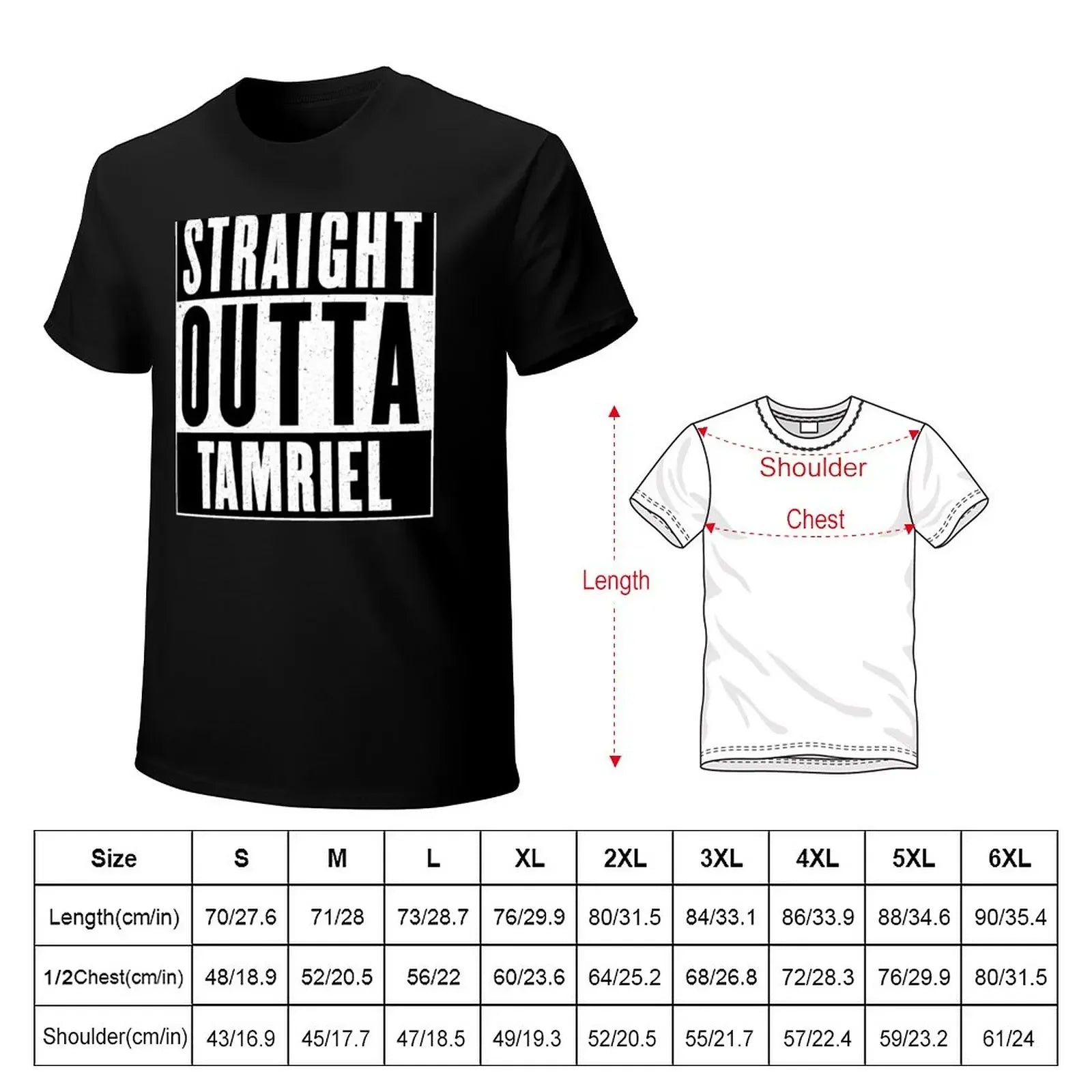 Straight Outta Tamriel T-Shirt cute tops sweat mens t shirt