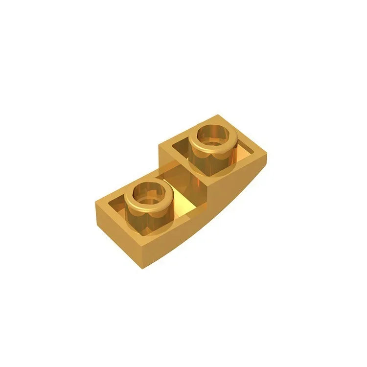 Gobricks GDS-795 Slope, Curved 2 x 1 Inverted | Compatible Building Block for DIY Projects