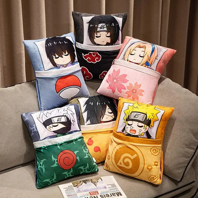 Naruto Anime Plush Pillow: Kakashi & Naruto