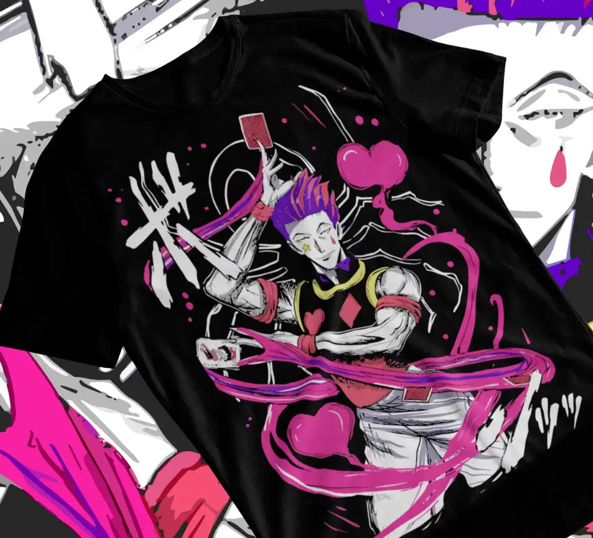 Hisoka Shirt: Hunter x Hunter Manga Strip Anime Soft Tee