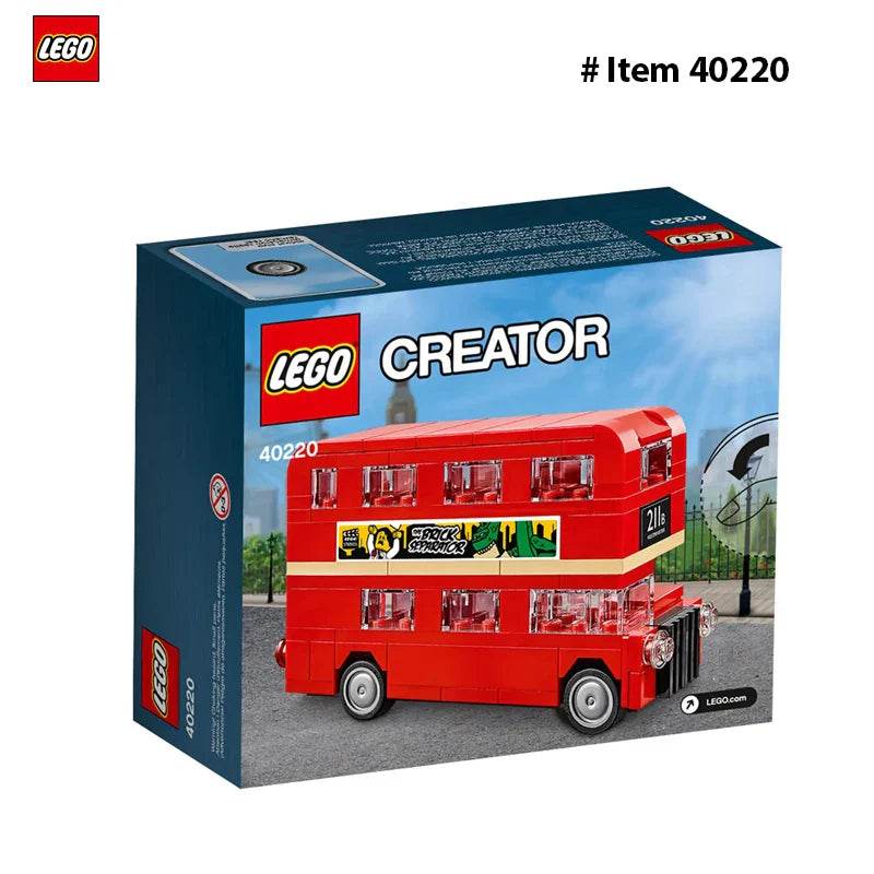 LEGO 40220 Creator Double Decker London BusBuilding Blocks Bricks Toy for Kids Children's Day Birthday Gift (118 Pieces) - 40220