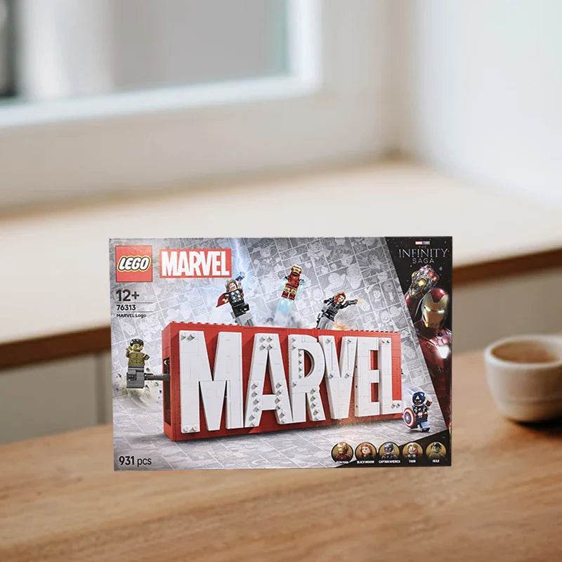 Lego 76313 Marvel Logo and Minifigure Marvel Series 2025 New Educational Building Blocks - Lego 76313