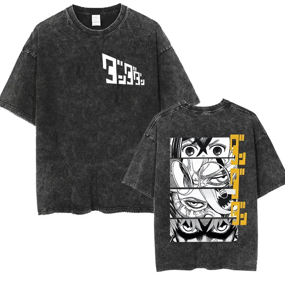 Dandadan Okarun Graphic T Shirt Vintage Washed Tee