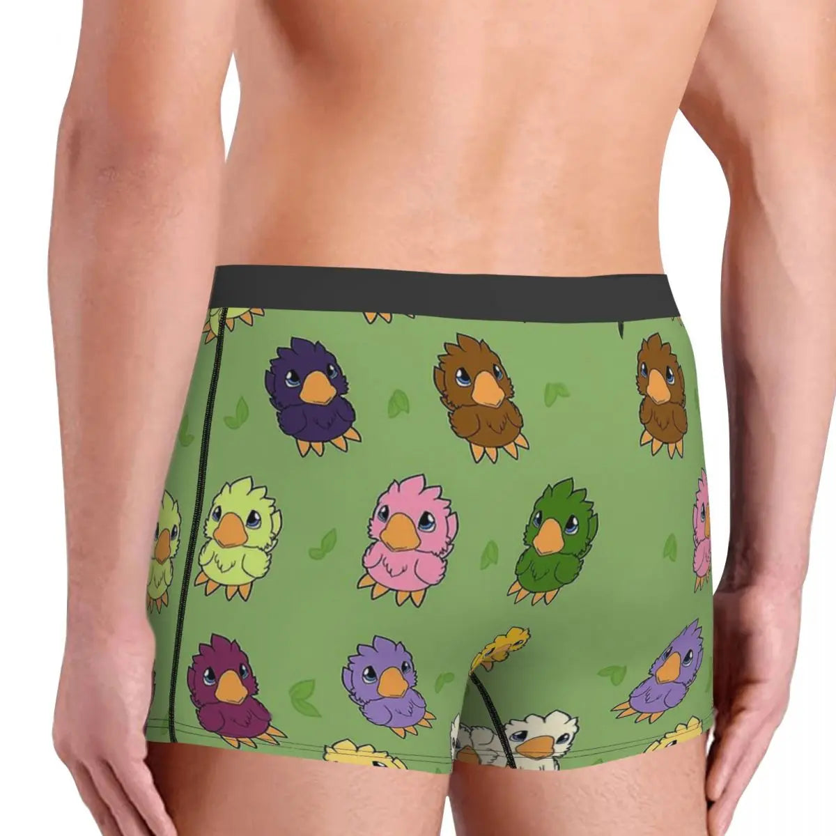 Fantasy Chicken Parade Chibi Mini calzoncillos para hombre, ropa interior para hombre, pantalones cortos sexis, calzoncillos tipo bóxer