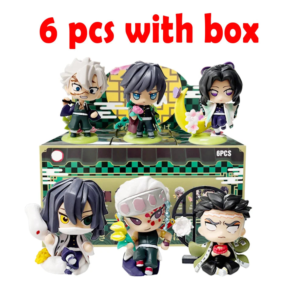 Demon Slayer Blind Box: 12pcs Tanjiro Nezuko Anime Figures