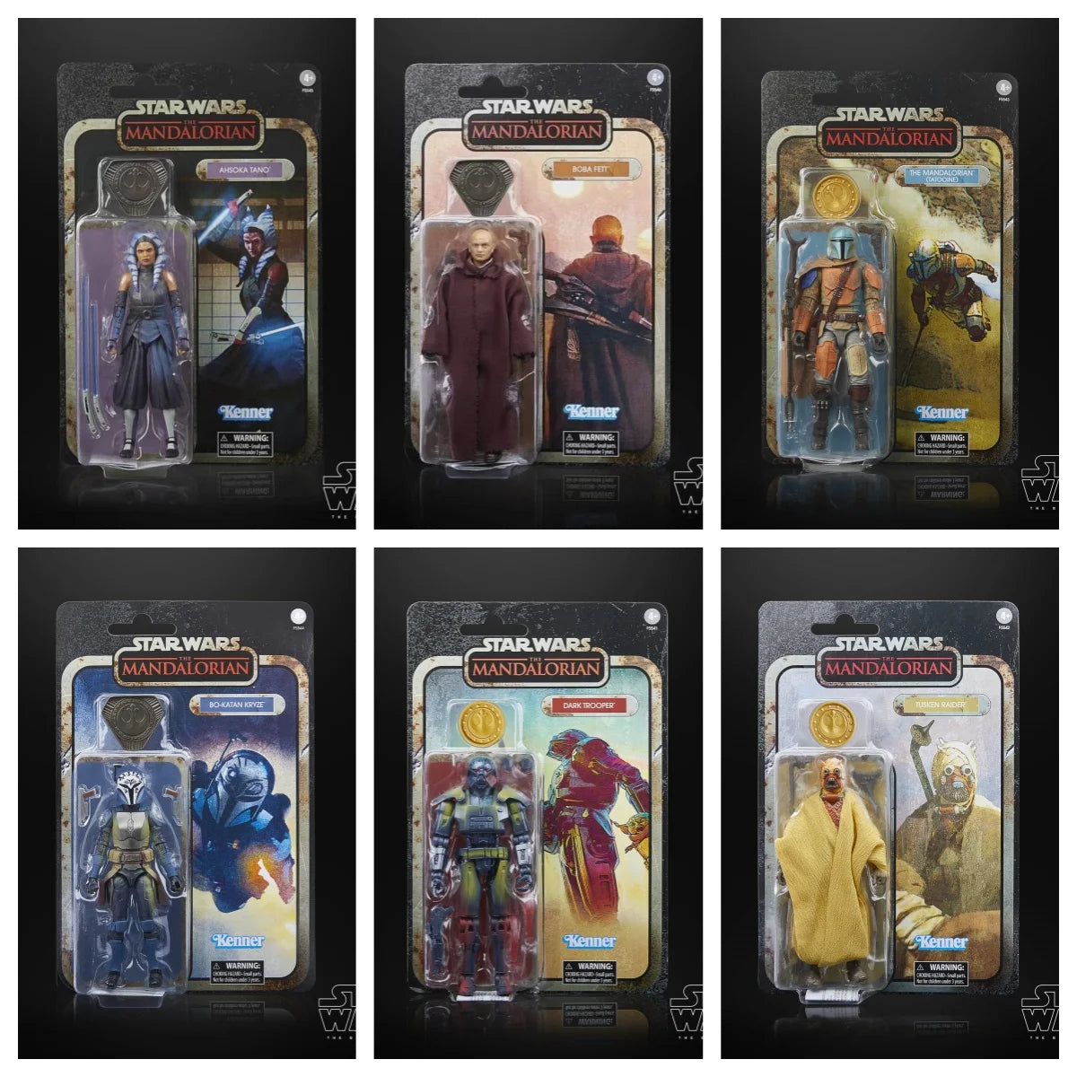 Figura de Star Wars de 6 pulgadas, Kenner Retro, figuras de acción mandalorianas Tatooine, modelo coleccionable, decoración de escritorio, juguete, regalo para niños y adultos