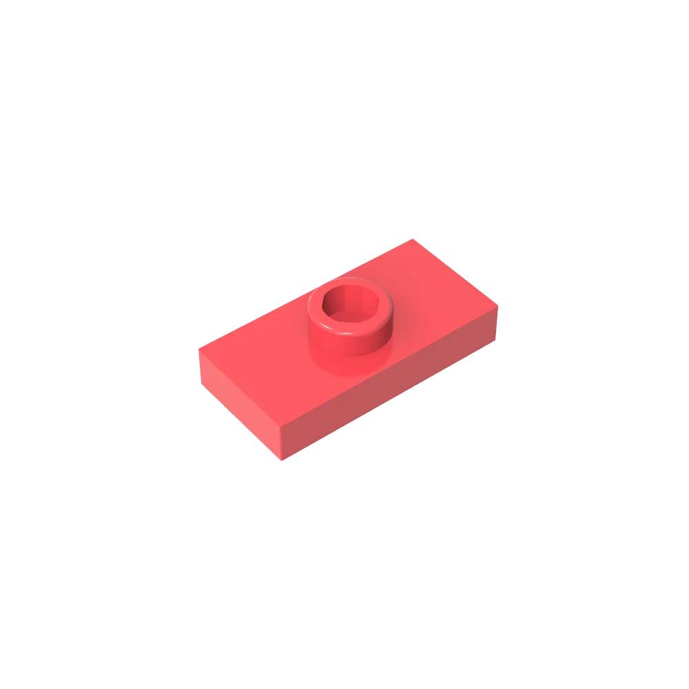 Gobricks PLATE 1X2 W. 1 KNOB | Modified Building Block Compatible with Lego 15573