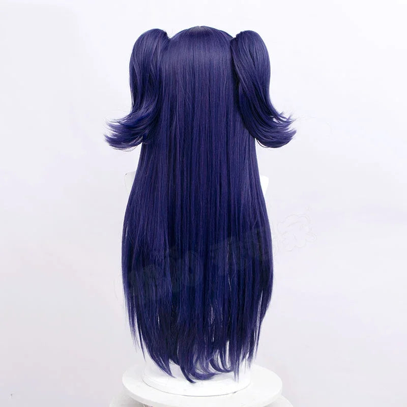 Blue Archive Cosplay Yuuka Weapon Gun Prop Halo Headwear Hayase Yuuka Long Purple Wig Hair Halloween Carnival Roleplay Accessory