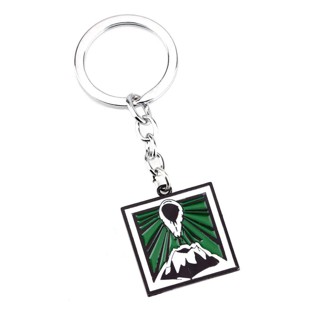 NewStyles Game Rainbow Six Siege Key Chains Jager Glaz Metal Keychain Male Car Keyring Holder Porte Clef Gifts Men Women Jewelry