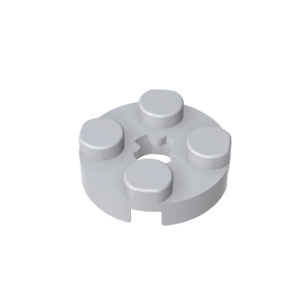 Gobricks GDS-609 PLATE 2X2 ROUND | Compatible Building Blocks for DIY Educational Models