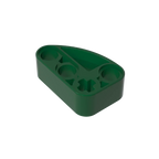 Gobricks GDS-2016 Technical Beam 2 x 3 L-Shape with Quarter Ellipse Thick | Building Blocks Toy Compatible with Lego 71708