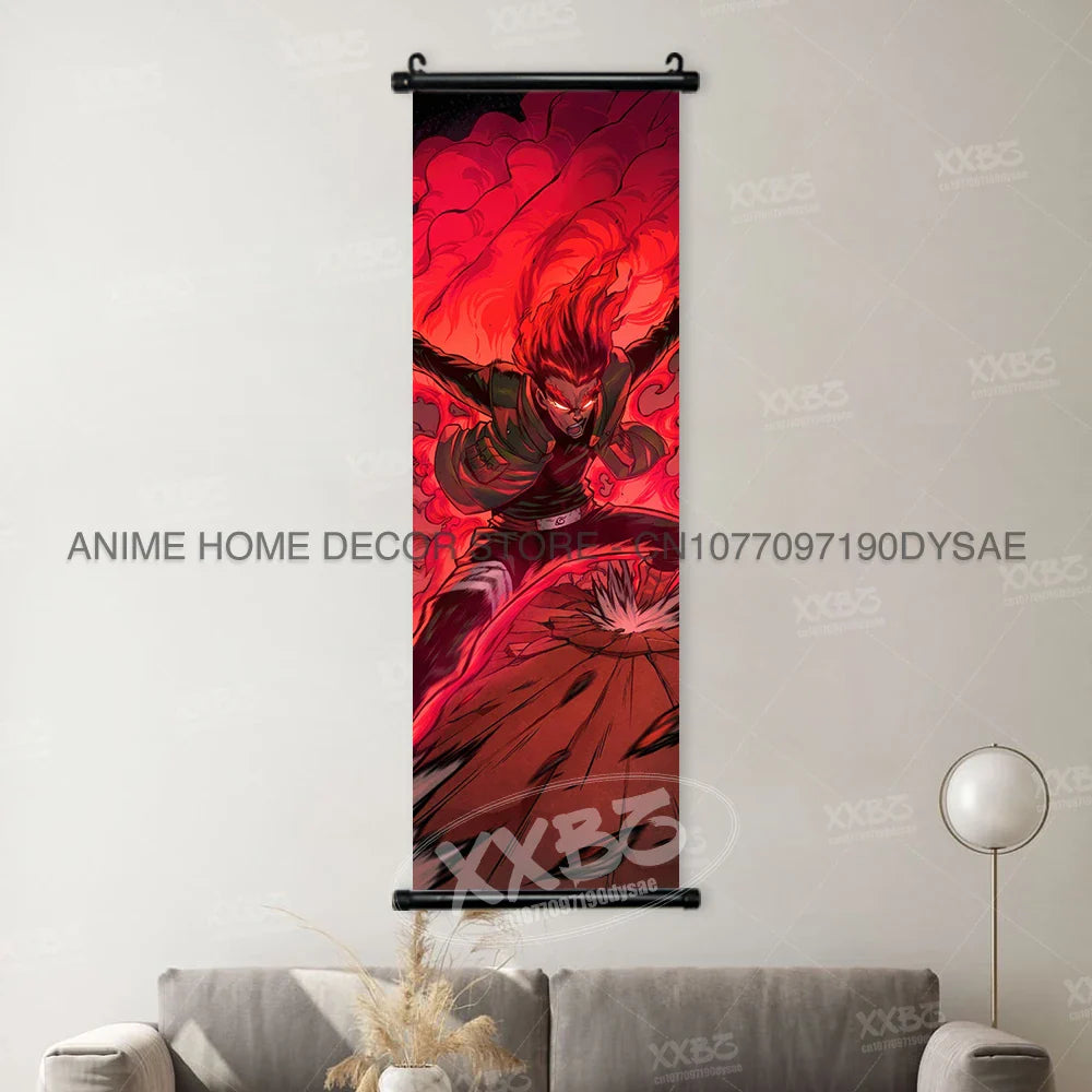 Uzumaki Naruto Posters: Sasuke & Madara Wall Art Scroll