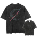 Demon Slayer Kokushibo T-shirt Vintage Washed Cotton Tee