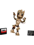 LEGO 76217 Super Heroes Marvel I am Groot Building Kit; Collectible Baby Groot Model for Play and Display; for Kids Aged 10+ - LEGO76217