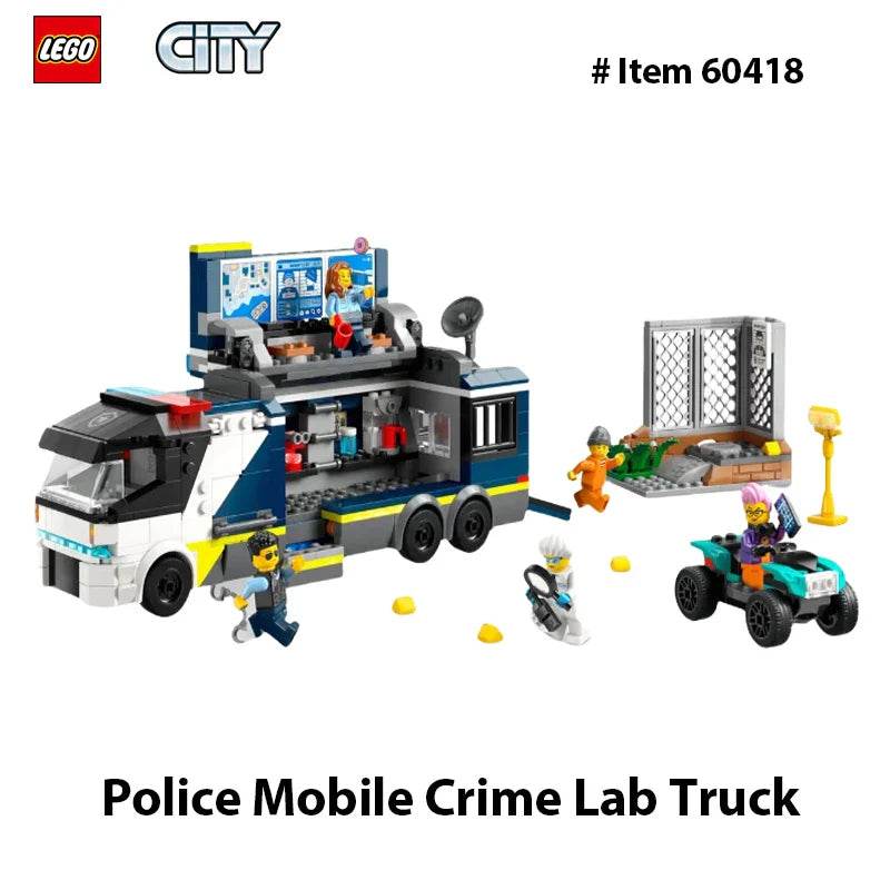 LEGO 60418 City Police Mobile Crime Lab Truck Toy, Pretend Play Police Toy, Police Truck Toy for Kids Ages 7 Plus - 60418