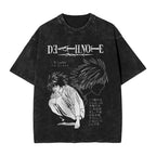 L Lawliet T-Shirt Death Note Vintage Washed Tee