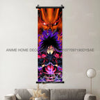 Uzumaki Naruto Posters: Sasuke & Madara Wall Art Scroll