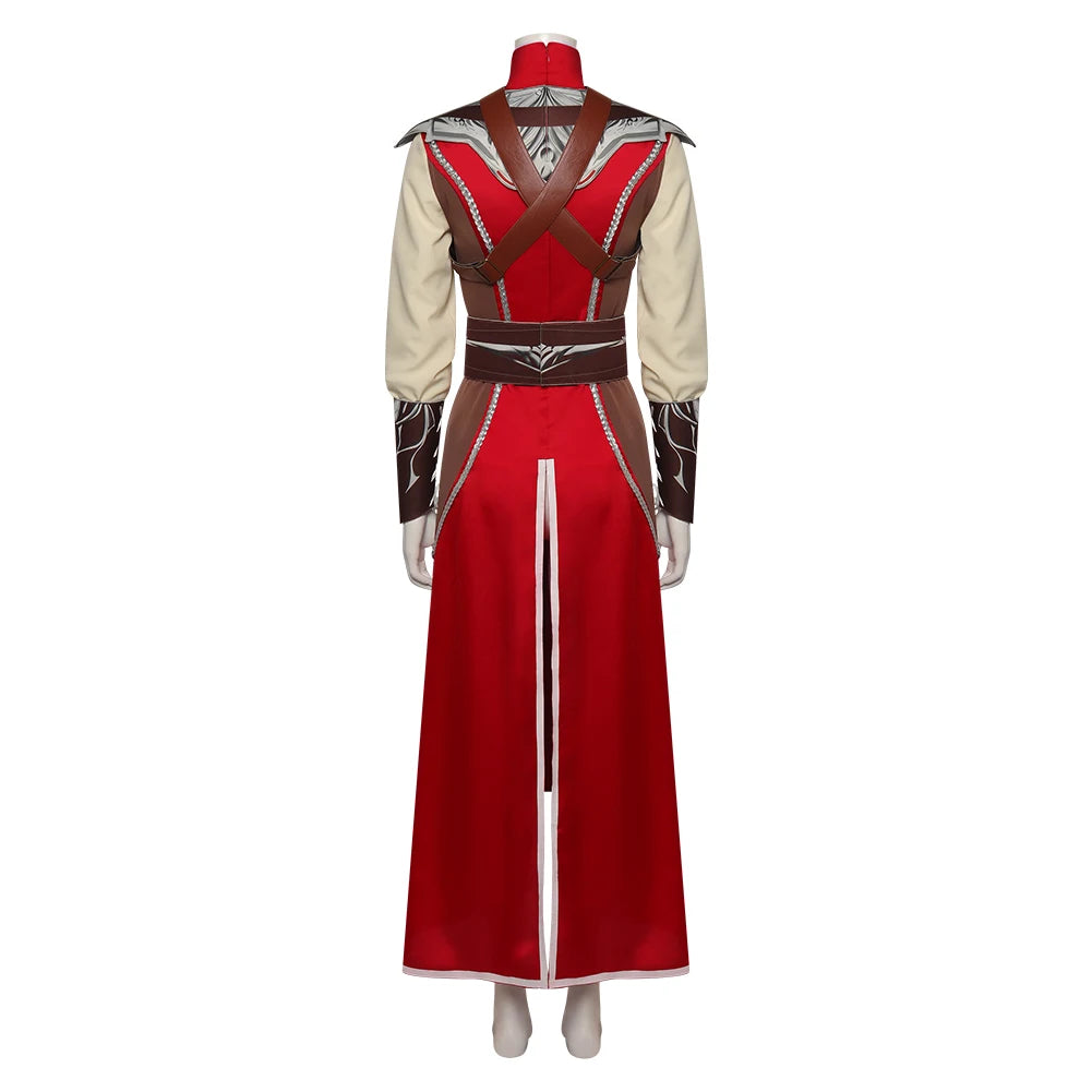 Warlock Cosplay  Adult Men Women Fantasy Shirt Dress Belt Outfits