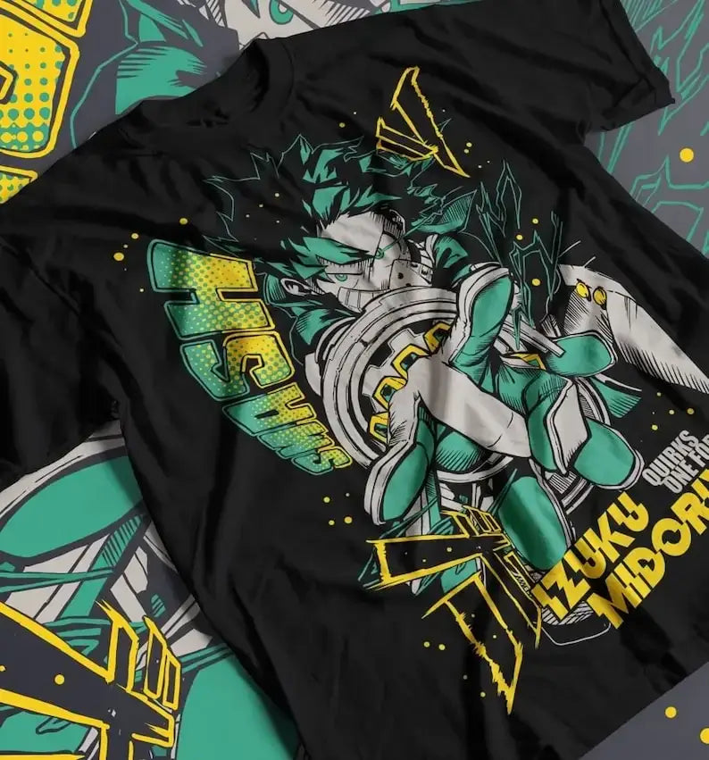 Deku Streetwear T-Shirt: Fire Style Japan Cotton Tee
