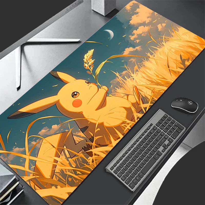 Pikachu Gamer Cabiner Keyboard Rug XXL P-pokemonS Desktop Mouse Pad