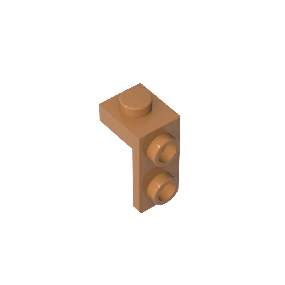 Gobricks Bracket 1 x 1 - 1 x 2 | Compatible Building Block