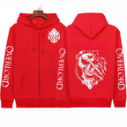 Overlord Cosplay Horror Skull Hoodie Ainz Zip Up