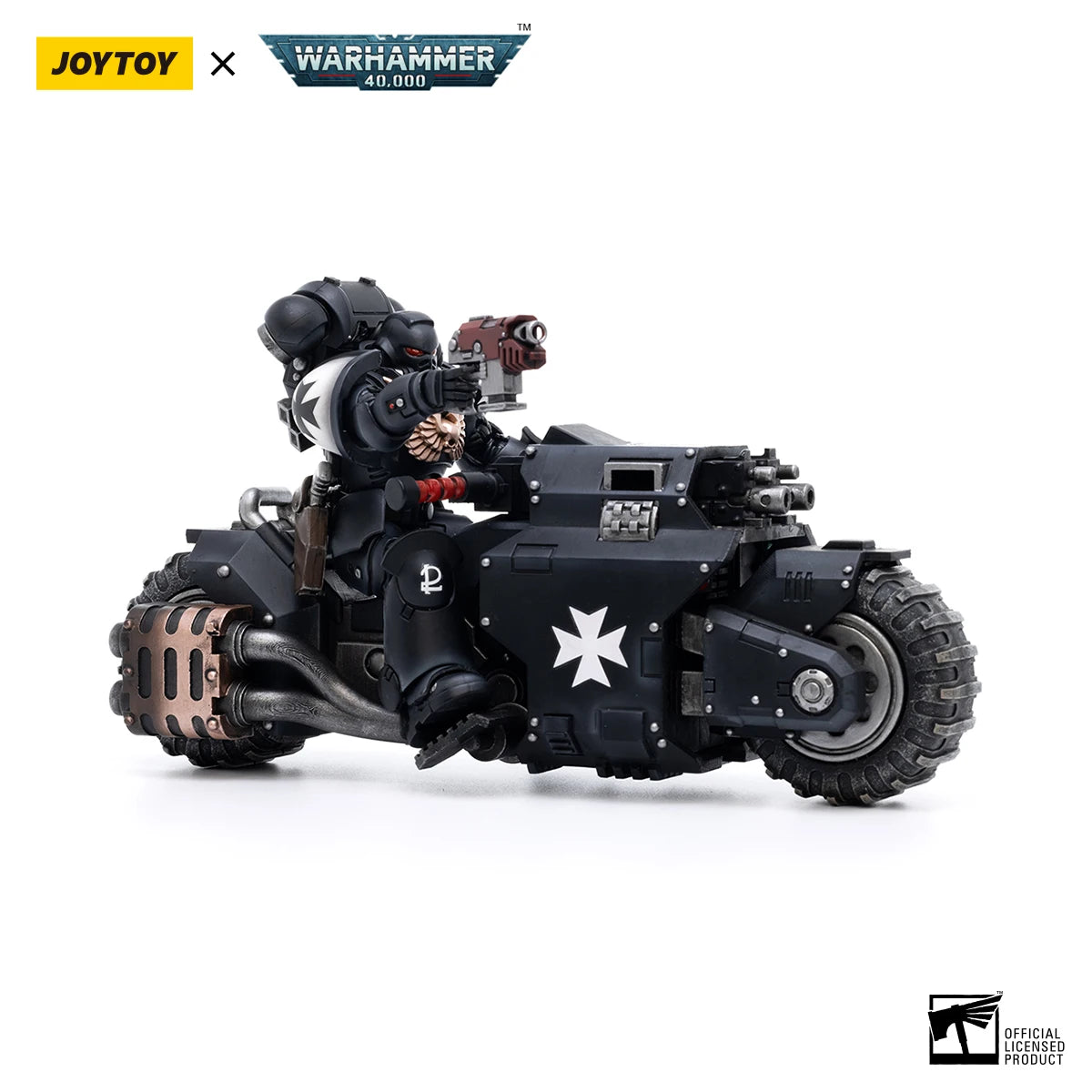 JOYTOY 1/18 Action Figure Warhammer 40K Black Templars Outriders Anime Collection Military Model
