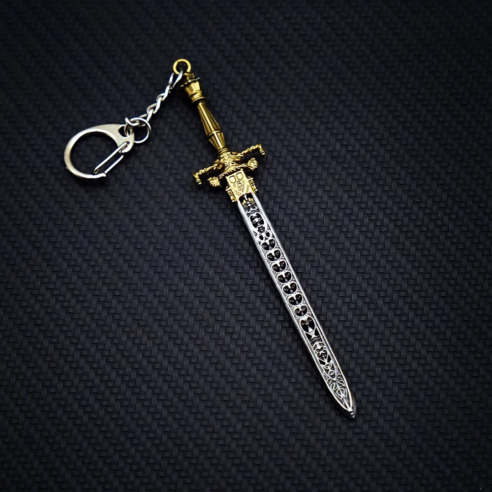 Sword of Night and Flame Keychain DARK SOULS Key Chain Keyring Keychains for Men Game Accessories Key Ring Pendant llaveros