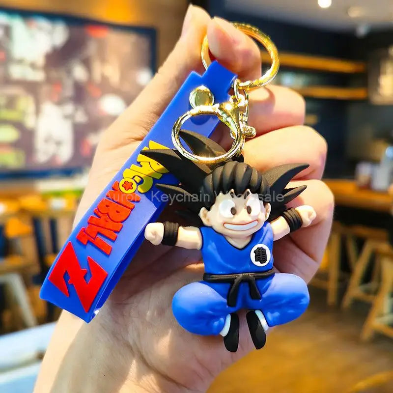 Dragon Ball Z Anime Keychain Super Saiyan Goku Master Roshi Buu Gohan Accessories Car Key Chains