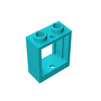 Gobricks GDS-783 Frame 1x2x2 Window | Compatible Building Block for DIY Projects